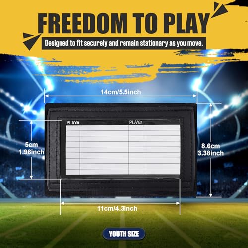 Youth Football Play Wristband 12 Pack with Storage Windows - Breenhill
