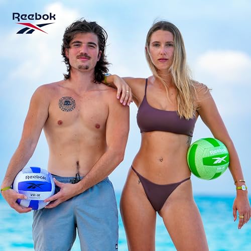 Reebok VR-1K Cushion Synthetic Volleyball, Sturdy and Easy to Handle, (Green, Size 5)