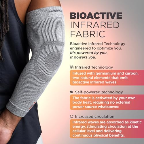 Infrared Elbow Brace Support - Medium Grey for Joint Pain Relief