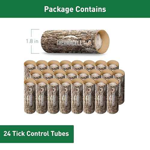 Thermacell Tick Control Tubes for Yards; Protects Backyards and Properties from Ticks; No Spray, No Granules, No Mess; Environmentally Friendly Alternative to Tick Spray & Tick Repellent