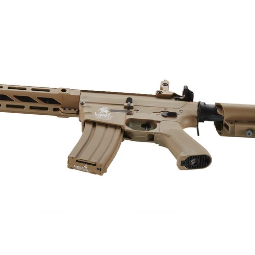Lancer Tactical Gen 2 Durable Airsoft M4 SPR Interceptor AEG Polymer- Full/Semi-Auto, 1000 Rounds Bag of 0.20g BBS, Battery& Charger Included