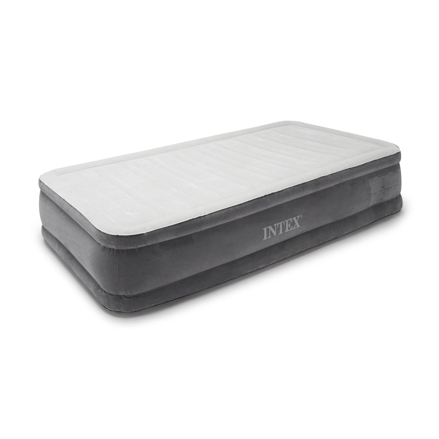 Intex Comfort Plush Mid Rise Dura-Beam Airbed with Internal Electric Pump, Bed Height 13", Twin