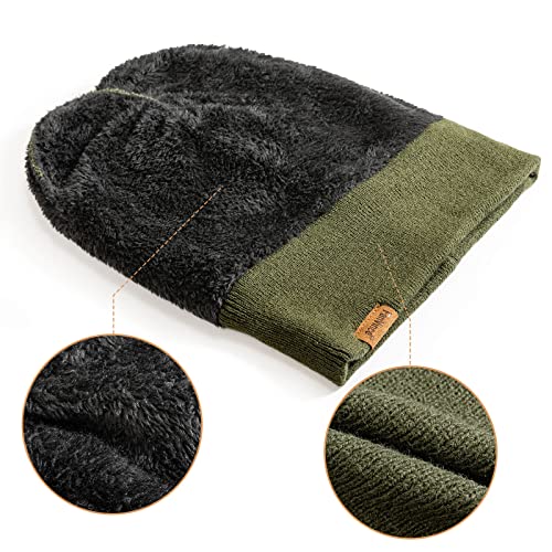 Beanie for Men Winter Thermal Cuffed Knit Hat Warm Gifts Womens Beanies
