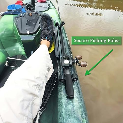 Kayak Paddle Holder Track Mount with Net & Pole Storage - Variation 2026