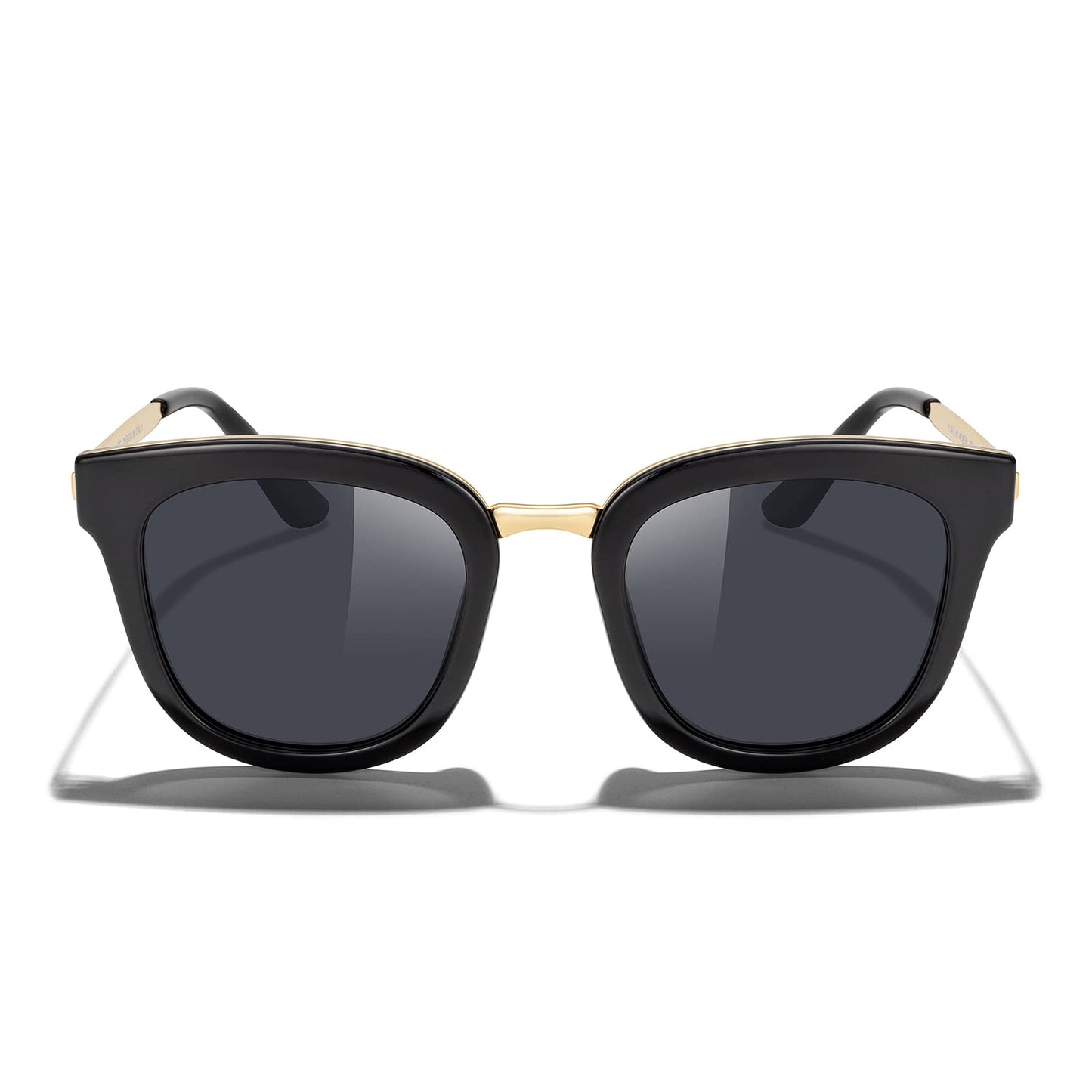 MERRY'S Girls Cat Eye Sunglasses for kids Children Polarized Sunglasses S7001 (Black, 46)