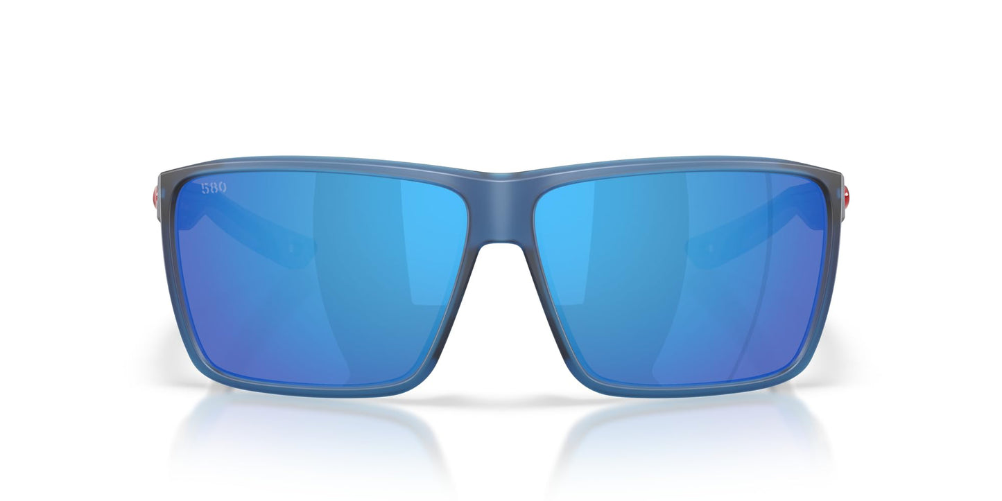 Costa Del Mar Rincon II Rincon II Sunglasses, Matte Translucent Blue/Blue Mirrored 580G, 64 mm