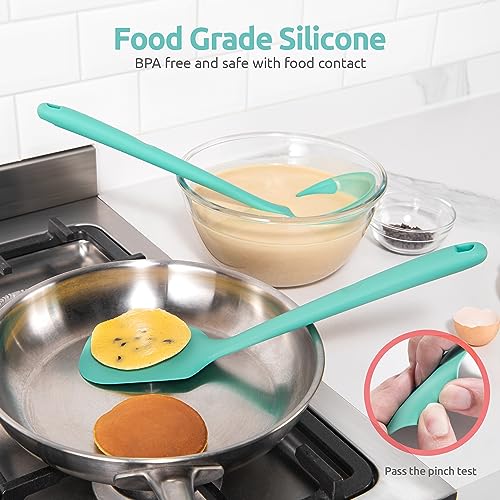 U-Taste Silicone Kitchen Utensil Set of 5 - Aqua Sky, 13.6" Long