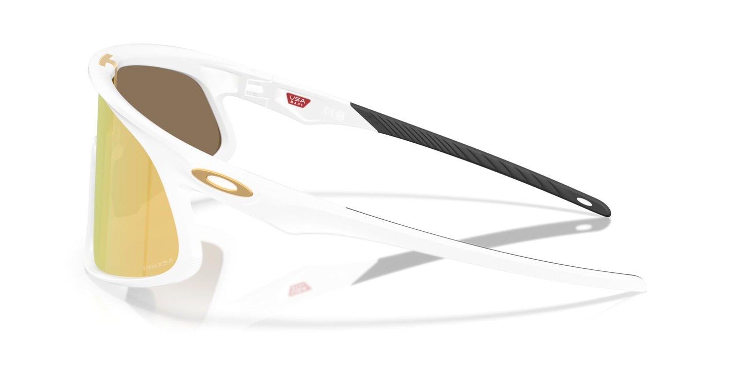 Oakley OO9484D RSLV Sunglasses, Matte White/Prizm 24K, 49 mm