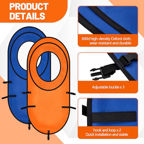 Large Pop Up Tennis Targets Set - Detachable Training Rings with Carry Bag