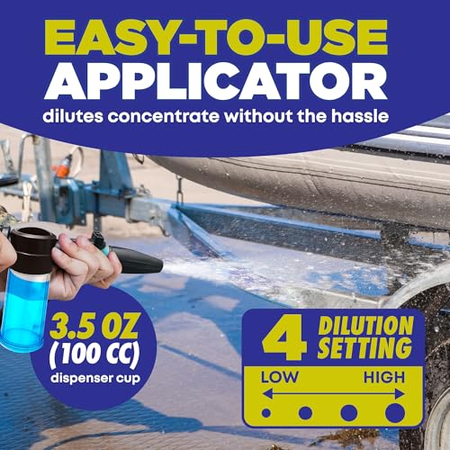 Salt Remover Flush Kit for Marine Engines - High-Pressure Hose & Applicator for Boat Inboard & Outboard Motors