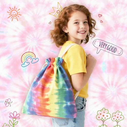12-Pack Cotton Drawstring Backpack Bags for Sublimation & DIY Projects - White