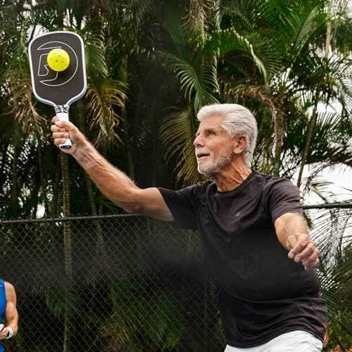 GAMMA RCF Obsidian Pickleball Paddle, Raw Carbon Fiber, 10mm, 13mm, and 16mm Options, Comfortable Molded Foam Handle, Sleak Design, Customizable Handle Weight System