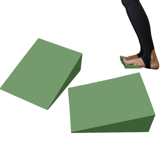 2 Pack Squat Wedge Blocks - Versatile Squat Wedge Block For Heel Elevated Squat, Slant Board For Calf Stretching, Anti-Slip Squat Ramps For Lower Body Strength, Ankle Knee Leg Stretcher, Yoga Blocks