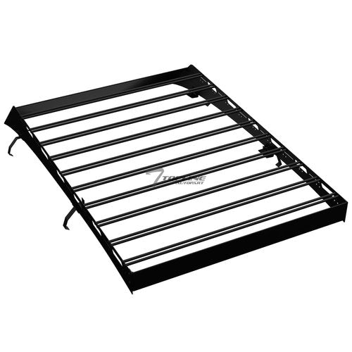 HS Power Black Modular Window Frames Roof Rack Cargo Basket Luggage Carrier with Wind Fairing Compatible with 2015-2022 Chevy Colorado/GMC Canyon Crew Cab