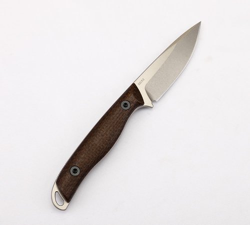 BUIPOS BD Small Straight, DC53 Steel Camping Knife with Kydex Sheath, G10 and Linen Handle, TAC, Gift (White blade with linen handle)