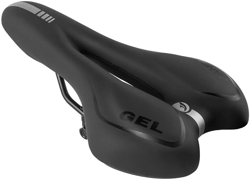 MSDADA Gel Bike Seat Saddle with Small Black Variation – Comfort Memory Foam Waterproof Cushion