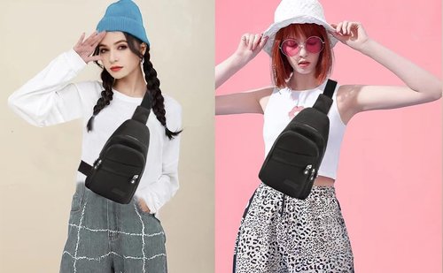 EVANCARY Small Sling Bag for Women Men, Sling Backpack Chest Daypack Crossbody Bag for Travel Sports Running Hiking