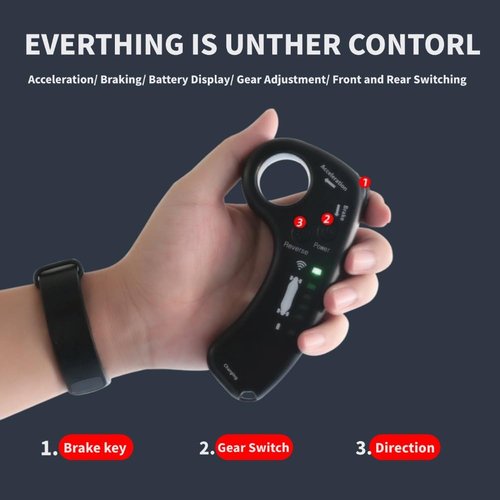 Electric Skateboard Remote, Suitable for Smart Four Wheel Double Drive Electric Scooter, 4 Speed Controller Electric Skateboards, LED Power/Modes Indicator, TypeC Charging