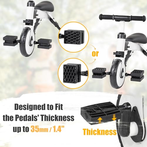 Child & Adult Bicycle Pedal Blocks 1.5 Inch - Small Size 82.5x63.5mm - Secure & Comfortable Cycling Accessory