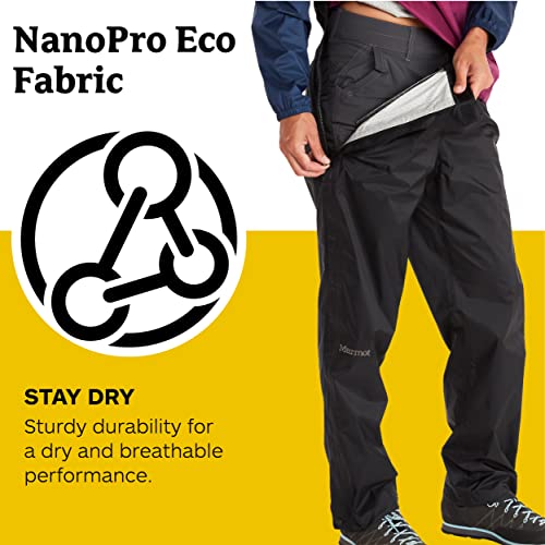 MARMOT Women's Precip Full-Zip Pant | Lightweight, Waterproof