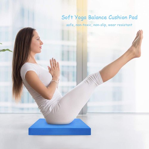 Soft Yoga Balance Cushion, Training Padded, Waist Abdomen Exercise Yoga Mat, Fitness Mat Equipment, Durable Protable Yoga Cushion, Non Slip Yoga Cushion, Fooam Wearproof Yoga Mat For Family Gym(samll)