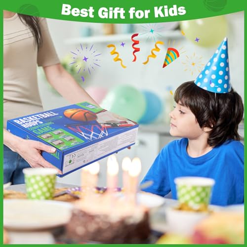 Mini Over The Door Basketball Hoop for Kids - Green | Indoor Sports Gift