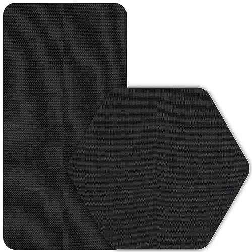 Gear AID Tenacious Tape Gore-TEX Fabric Patches for Quickly Fixing Holes and Tears in Jackets, Gloves, Rain and Ski Pants, Black, 2.5¡± x 2.8¡± Hexagon, 2.5¡± x 4¡± Rectangle
