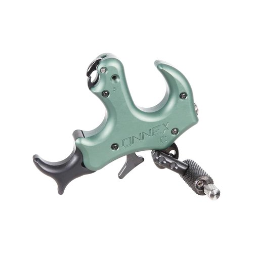 Stan OnneX Clicker Thumb Bow Release Aid for Archery & Hunting - Adjustable, DLC-Coated Resistant Internals, Smooth Action, Click-Feedback System, Modular 3 or 4 Finger Fit, Sage, Smalll