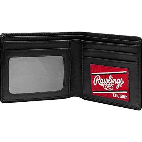 Rawlings | Men's Bifold Wallet Collection | Genuine Leather | Black | Heart of the Hide