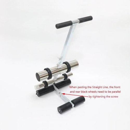 DEJUN Floor Tape Applicator - Court Line Striping Machine for Basketball Courts, Road Warning and Parking Space