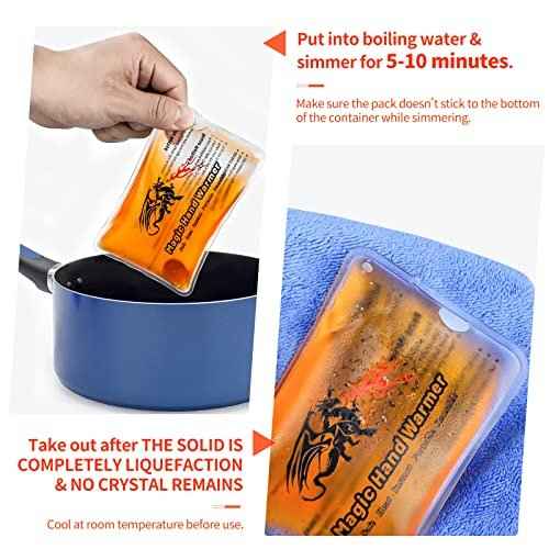 8 Pack Magic Hand Warmers, Reusable Snap Heat Packs, Reusable Pocket Hand Warmers, Portable handwarmers Used for Outdoor, Indoor, Working, Studying, Camping, Warm Gifts for Adults or Kids(02)