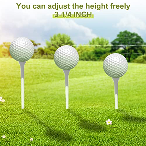 Golf Tees 1000 Pieces Wooden Bulk 3-1/4 Inch White Tee Set