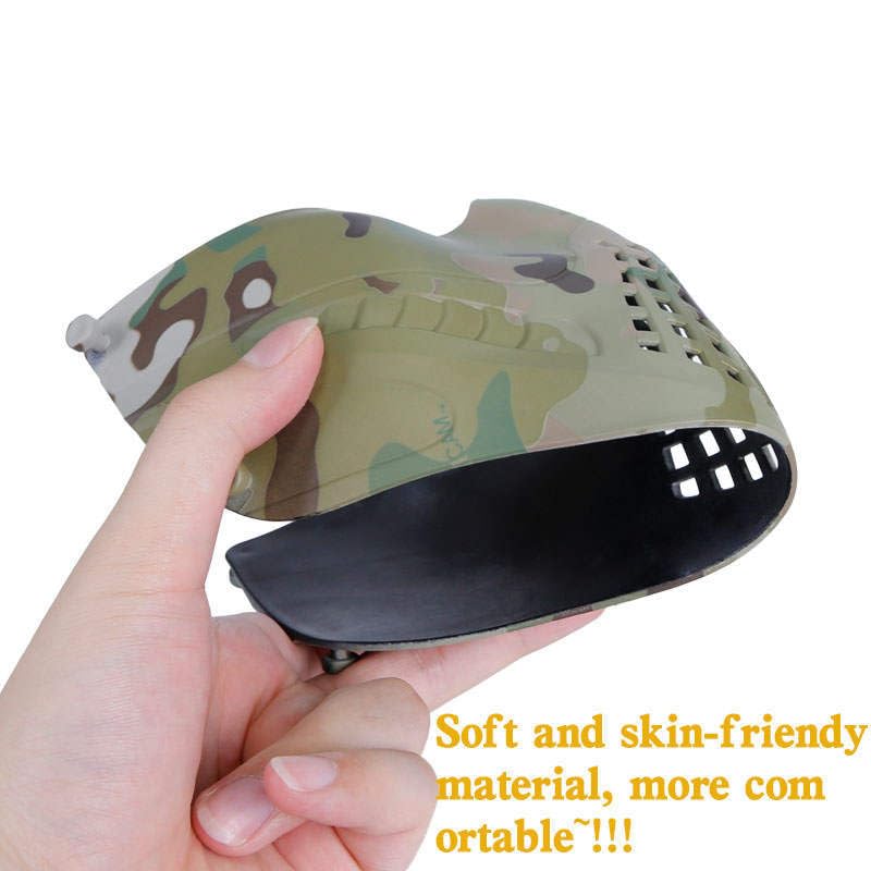 Jungle Leopard Tactics Mask Airsoft Fast Helmet Half Face Airsoft Paintball Mask Shooting Protector(OD)