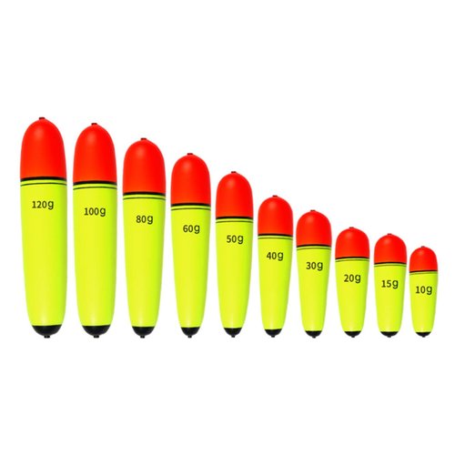 COOLHOOD 4Pcs Slip Bobber Fishing Float Foam Bobbers Saltwater Freshwater Floatage 10-120g Floating Buoyancy Easy to Use
