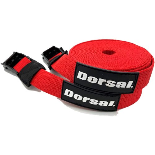 DORSAL Surfboard Kayak SUP Surf Roof Rack Tie Down Straps 15 FT (2) Black