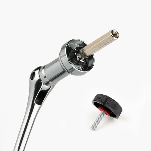 Vaveren Fishing Reel Rotary Knob Power Handle Metal Single Rocker Arm DIY Fish Gears Repair Accessory Reel Knob Power Handle Grip, L