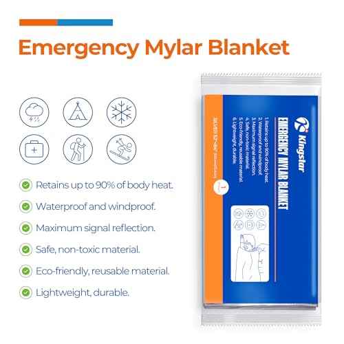 Emergency Blankets (30 Packs, 84" L x 52" W) Mylar Thermal Blankets for Survival and Protection,Space Blanket Survival Kits Camping Blanket, Ideal for Outdoors, Hiking, Survival, Marathons
