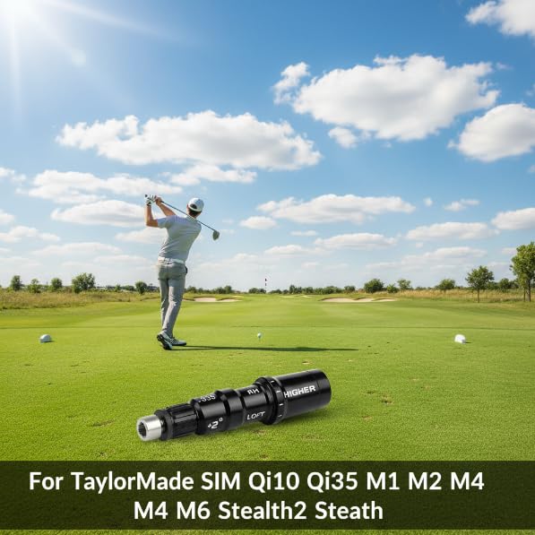 TaylorMade Shaft Adapter .335 Tip - Driver/Fairway Compatible with SIM Qi10 Qi35 M1-M6 Stealth2 Stealth