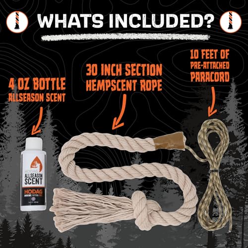 Whitetail Deer Scent Attractant Rope Kit for Hunting - AllSeason Formula