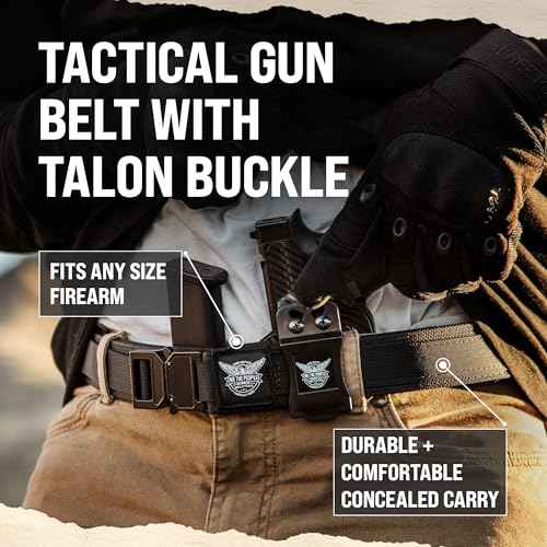 We The People Holsters - Tactical Gun Belt with Talon Buckle - Tactical Gun Belt for Concealed Carry