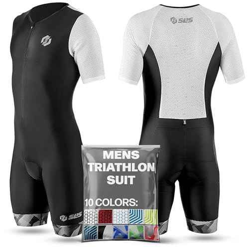 SLS3 Triathlon Suits Mens - Aerodynamic Sleeved Mens Tri Suit ? Lightweight Trisuit with Premium FX Fabrics - 2 Pockets