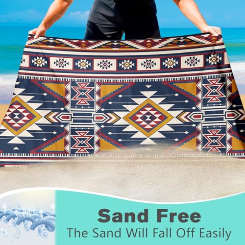 Southwestern Beach Towel Extra Large 36x72 Inches Aztec Microfiber Microfiber Towels - Aztec-8