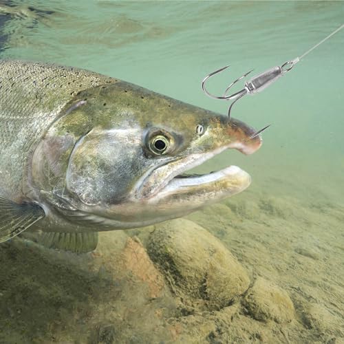 Weighted Treble Fishing Hooks 5PCS Saltwater & Freshwater Snagging Hooks