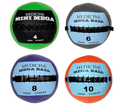 Ader Soft Mega Medicine Ball Set- 4, 6, 8, 10 Lb
