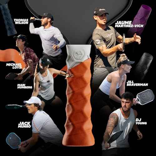 Pickleball Paddle Grip - 5.25in - Regular Feel - Supports Tennis Elbow, Enhances Grip Strength, Reduces Vibration with Finger Support and Anti-Sweat Design