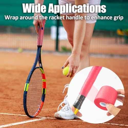 9 Rolls (108 Yards) Pre Wrap Athletic Tape - 9 Colors, 3rd Gen Prewrap for Hair Soccer, Athletic Sports Wrap Foam Underwrap for Headbands, Ankles, Wrists, Hands & Knees