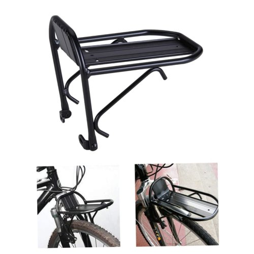 Bike Front Rack Aluminum Front Racks Carrier Front Shelf for Mountain Bike Accessories Bike Frame Basket 1PC Bike Front Rack