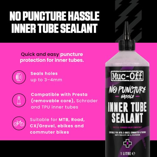Muc-Off Inner Tube Sealant 1 Liter Puncture Prevention for Bicycle Tires