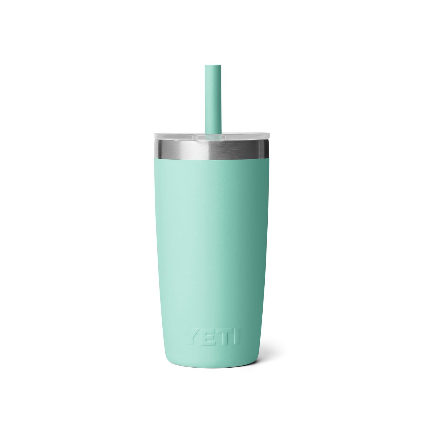 YETI Rambler Jr. 10 Oz Tumbler with Silicone Straw Lid, Seafoam