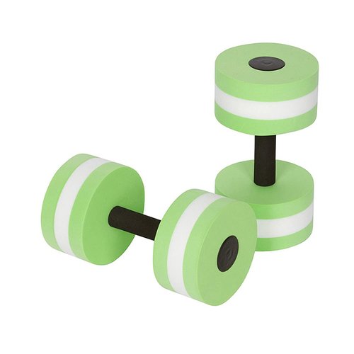 candlejeeft 2PCS Aquatic Exercise Dumbells, Pool Aquatic Fitness Barbells High Density EVA Foam Water Aerobics Weight Loss Pool Fitness Water Exercise Dumbbell Set
